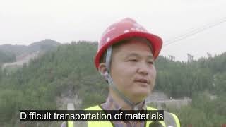 Chongqing： 300-meter-high ropeway bridge was built across the valley with trucks running on it