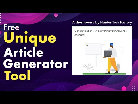 Free SEO Friendly Automated Unlimited Unique Article Generator Online Tool || Haider Tech Factory