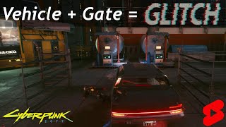 Cyberpunk 2077, Vehicle + Gate = Glitch, Strange Physics - No.2 #shorts