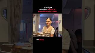 Dubai flight attendant refuses to have children for career #shorts #motivation #facts