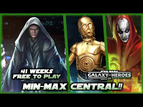 Min/Max Success in SWGOH!  42 Weeks Free to Play Lord Vader Update