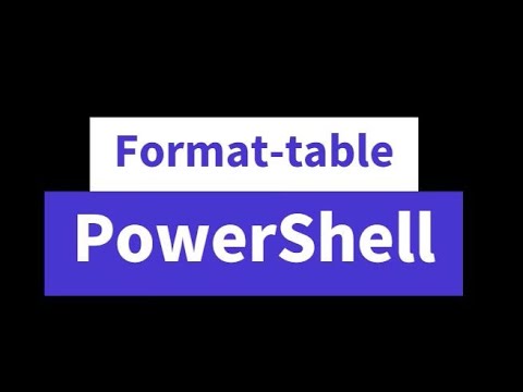 Format-Table | PowerShell