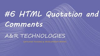 6# HTML Quotation and comments #html5 #htmltutorial #html