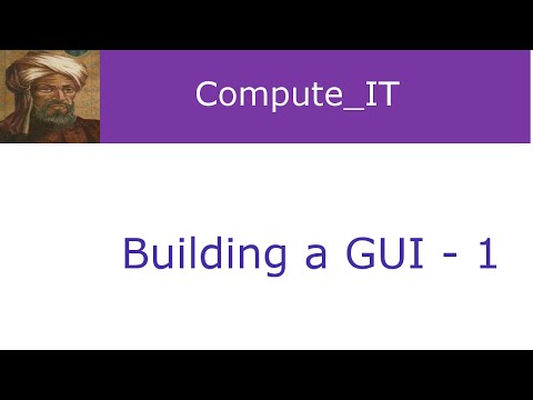 How to build GUIs for Text-Based Programs - lesson 1