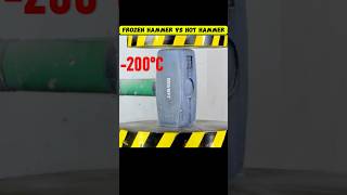 FROZEN HAMMER VS HOT HAMMER #hydraulicpress #hammer