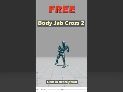 Body Jab Cross 2. Free Mixamo animation for Daz Studio's Genesis 9. #dazstudio #mixamo