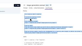Prompt Versioning using LangFuse