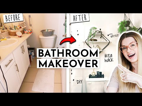 EXTREME DIY RENTAL BATHROOM MAKEOVER (on a budget💰 )