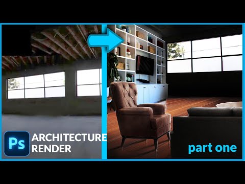 interior design with Photoshop - home renovation