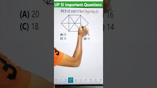What is the number of triangles in the given figure || Reasoning Important Questions #cgl #upsi