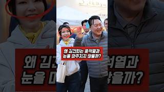왜 김건희는 윤석열과 눈을 마주치지 않는가?
