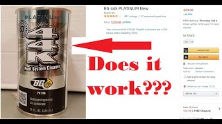 BG 44K fuel system cleaner-Does it work?