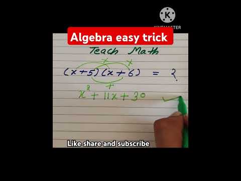 Algebra easy trick 😜😀..... Math made magic