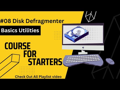 Disk defragmenter | Basic Utilities #08 | Basic Computer | English