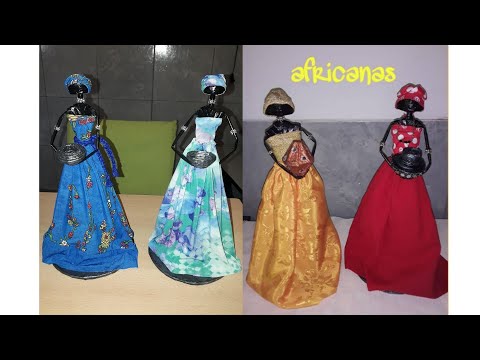 AFRICANAS CON VARILLAS DE PERIÓDICO ♻️