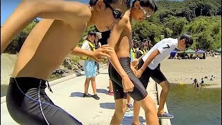 沈下橋からの飛び込み