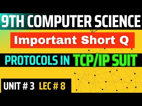 Protocol in TCP/IP suit in hindi | 9th computer chapter 3 | @ComputerTeacherOfficial