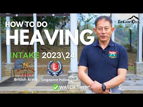 How to do Heaving Properly? Intake 2024 | British Army & Singapore Police Force