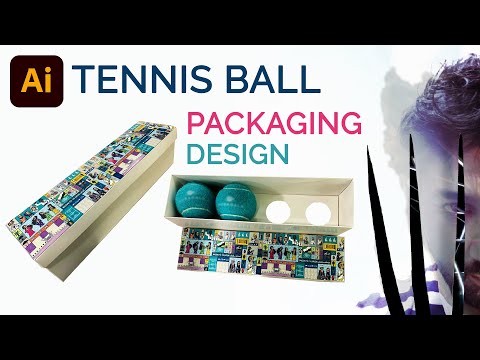 Tennis Ball Packaging Design | Adobe Illustrator #packagingdesign