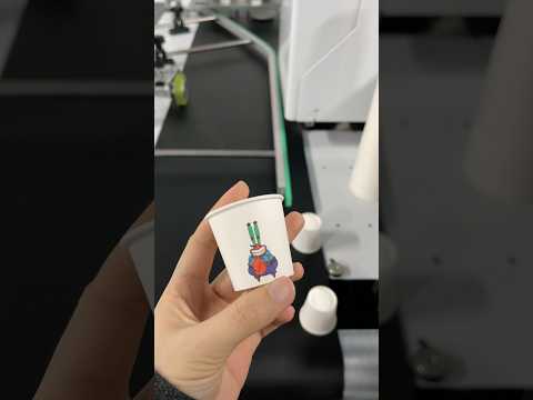 Paper cup printing | paper cup printer | high speed single pass printer | side digital printer