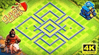 This INSANE Town Hall 12 Hybrid Anti 3 Stars War Base Layout Will Make You UNSTOPPABLE