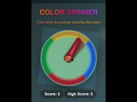 Color Spinner Challenge – Reflex and Timing HTML5 Game