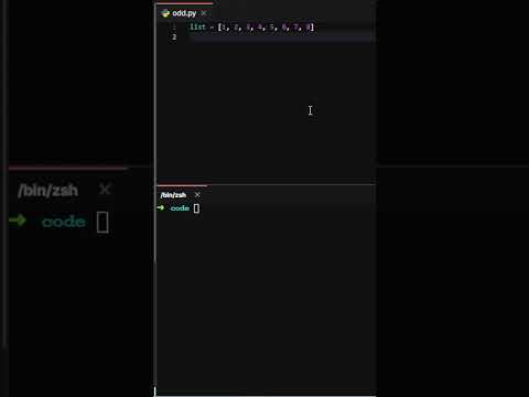 Printing even numbers from a list in Python  #shorts
