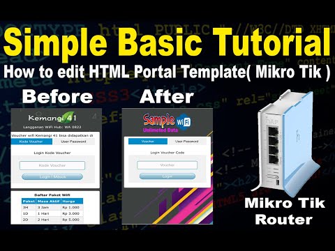Basic Tutorial How to Edit HTML Portal sa Mikrotik Router (Tagalog Tutorials)