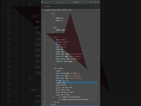 Make a STAR using HTML  and CSS