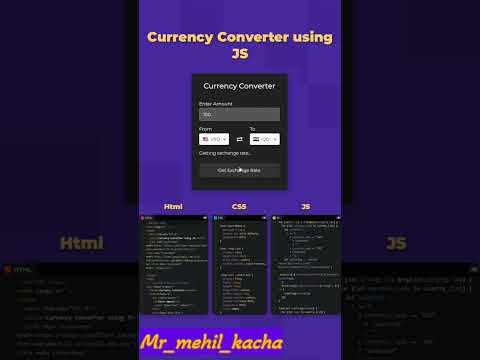 Create a Currency Converter with JavaScript #viralvideo #viralreels #vivshorts #youtubeshorts