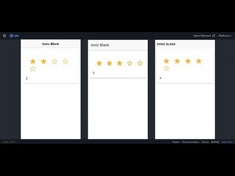 Implementing the rating in ionic 2 using  ionic2-rating NPM package