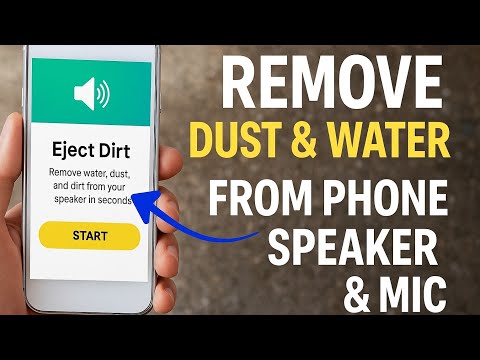 Remove Dust, Dirty, and water from the phone speaker and mic.