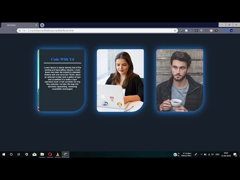 CSS Card Effect On Hover Using Only HTML & CSS