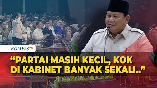 Presiden Prabowo: Ini Gimana Sih, PSI Partai Masih Kecil, di Kabinet Kok Banyak Sekali
