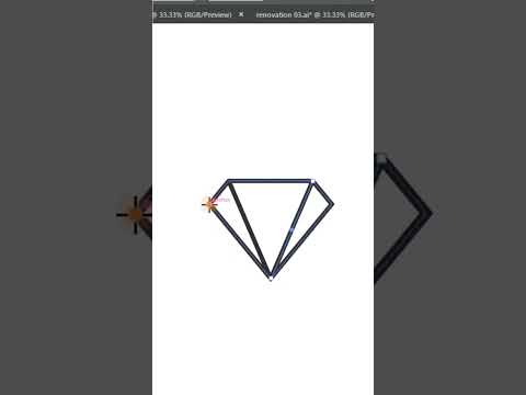 Diamond logo technique | Adobe Illustrator tutorial