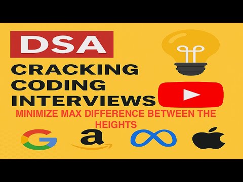 Minimize Max Height Difference – Google’s Greedy Interview Problem!
