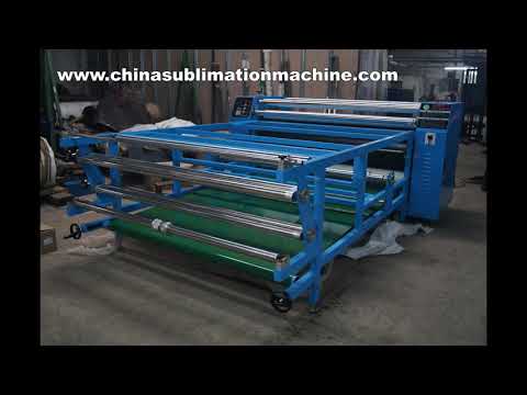 Rotary Heat Transfer Press for transferring dye sublimation prints onto fabric