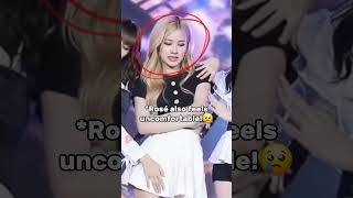 The sound problem caused Jennie to have tinnitus while performing!!😭😭 #rosé #blackpink #jisoo