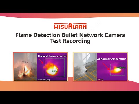 Flame Detection Bullet Network Camera 01 | Demonstration | Wisualarm