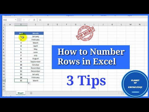 How to Number Rows in Excel in the Simplest Way