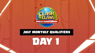 🌍 LIVE - CLASIFICATORIO al MUNDIAL JULIO - DÍA 1 | 39.000$ + PASE al MUNDIAL | CLASH OF CLANS 🌍