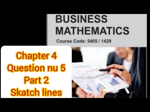 Aiou 1429/5405 chapter 4 self assessment question nu 5|How to draw graph /skatch line?