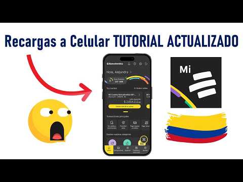 Cómo Recargar SALDO a CELULAR con la App Mi Bancolombia
