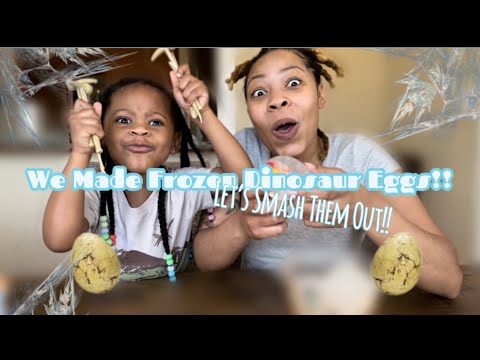 We Made Frozen Dinosaur Eggs! 🦖🥚 Let’s Smash Them!
