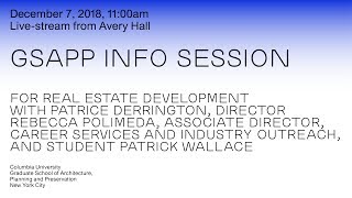 Columbia GSAPP RED Info Session