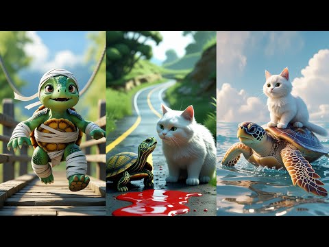 Theater short movie A little cat floating in the middle of a heavy rainstorm #CatRescue #CuteAnimals