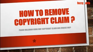 #34 How to remove copyright claim? #youtube videos...