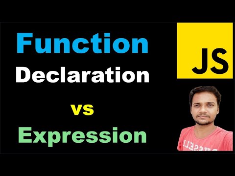 Function declaration vs expression in javascript