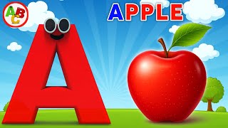 A is for Apple 🍎 | A A Apple Phonics Song | ABC Song for Kids & Toddlers