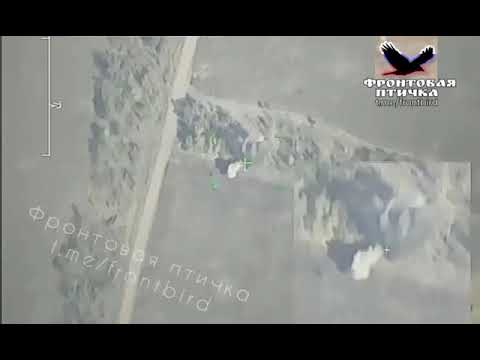Leopard 2 tank hit by Krasnopol guided munition